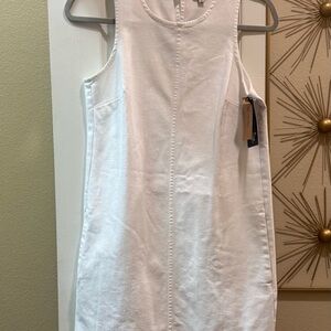 Daniel Cremieux Cream Sleeveless Sheath Mini Dress